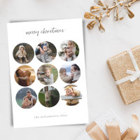 Script de Navidad minimalista 9 formas de círculo 
