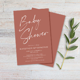 Script de terracota presupuesto Baby Shower FLYER