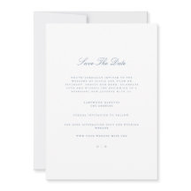 Script Dusty Blue & White Guardar la tarjeta de fe
