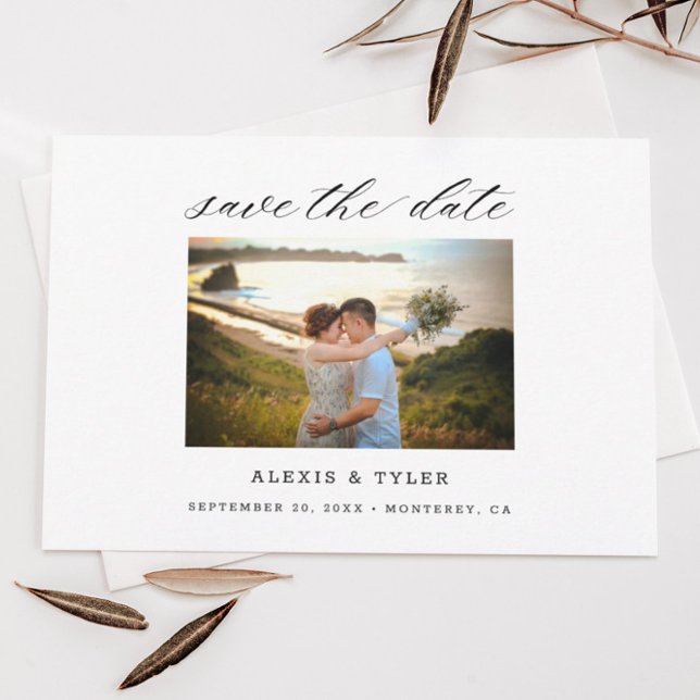 Script Floral Boda Flat Guardar la tarjeta de fech (Subido por el creador)