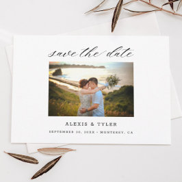 Script Floral Boda Flat Guardar la tarjeta de fech