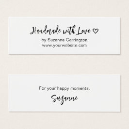 Script hecho a mano con amor. Personalizado Mini e