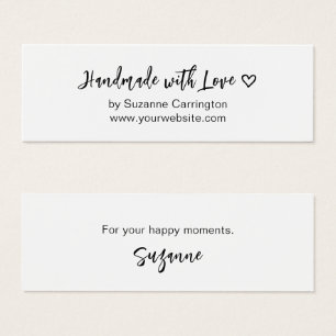 Script hecho a mano con amor. Personalizado Mini e