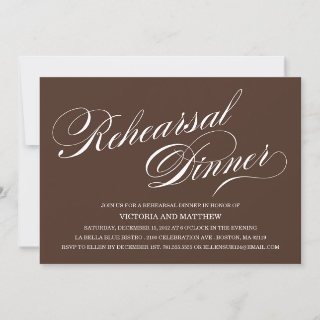 SCRIPT LATERAL| INVITACIÓN DE CENA REHEARSAL (Anverso)