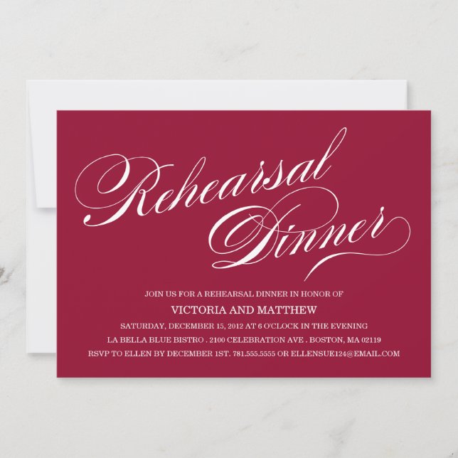 SCRIPT LATERAL| INVITACIÓN DE CENA REHEARSAL (Anverso)