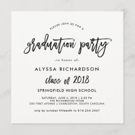 Script moderno| Invitación a la fiesta de graduaci