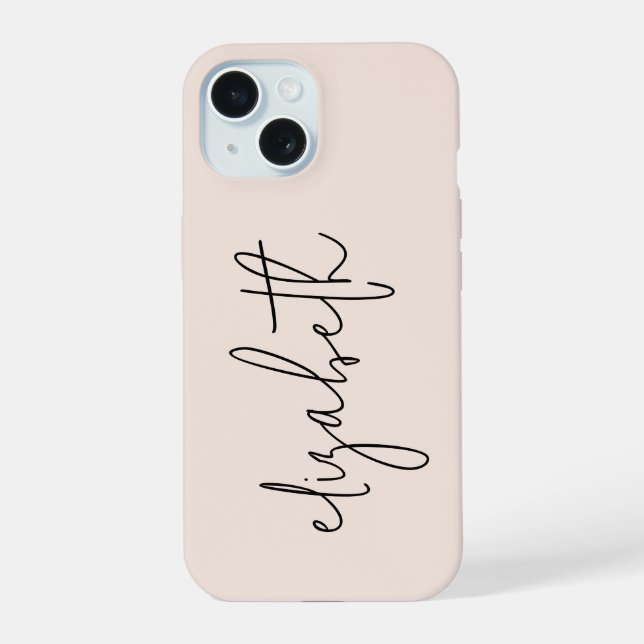 Script Moderno y Elegante Rosa Claro  (Reverso )