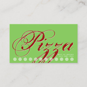 script PIZZA tarjeta de fidelización de clientes