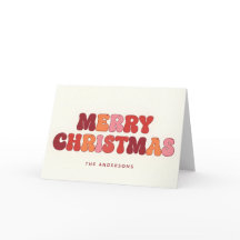 Script Retro Groovy Feliz Navidad