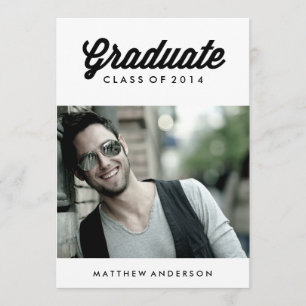 Script retro  Invitación a la fiesta de graduación