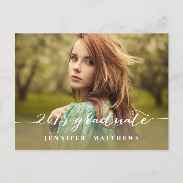 Script sencillo | Invitación a la fiesta de gradua (Anverso)