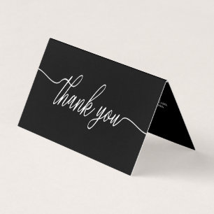 Script sencillo, logotipo/imagen Gracias tarjeta
