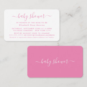 Script simple - Invitación a la entrada de Baby Sh