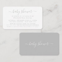 Script simple - Invitación a la entrada de Baby Sh