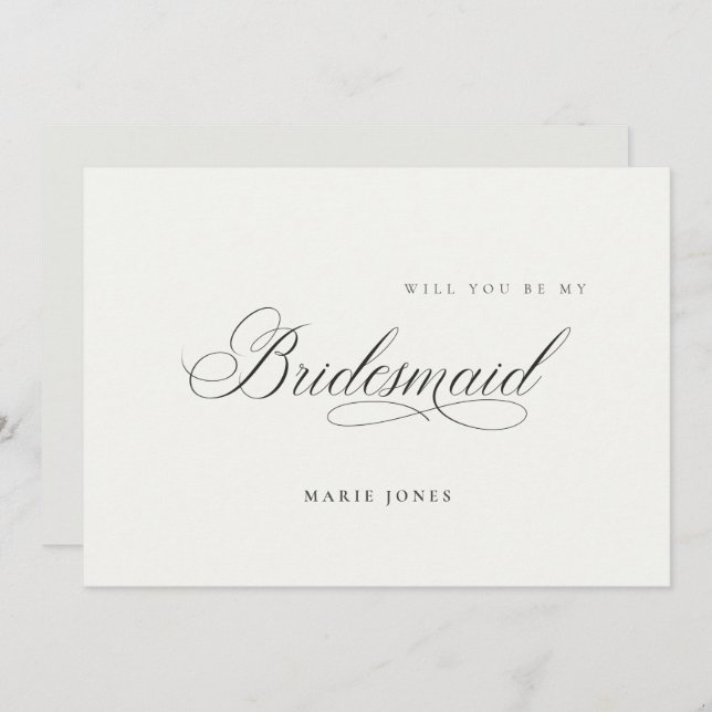 Script simple Serás mi tarjeta de novia (Anverso / Reverso)