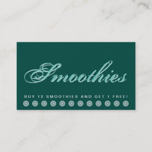 script SMOOTHIES tarjeta de fidelización del clie