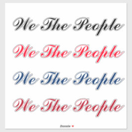 Script We The People Pegatina