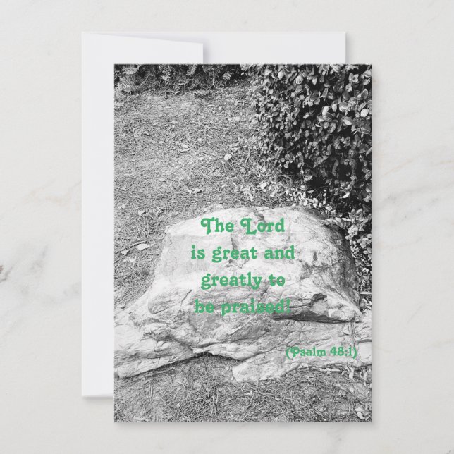 Scripture of Praise Flat Greeting Card (Anverso)