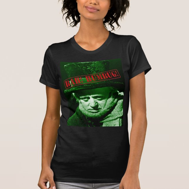 Scrooge Bah Humbug Navidades Diseño de camisetas (Anverso)