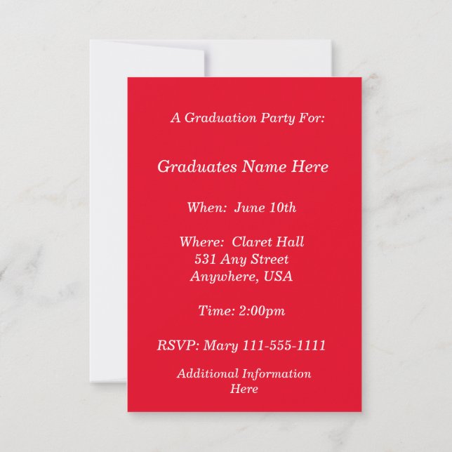 Scrub de invitación a graduación de enfermero negr (Reverso)