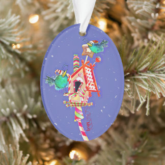 ScruffyMugArtGallery Oval Ornamento de Navidad