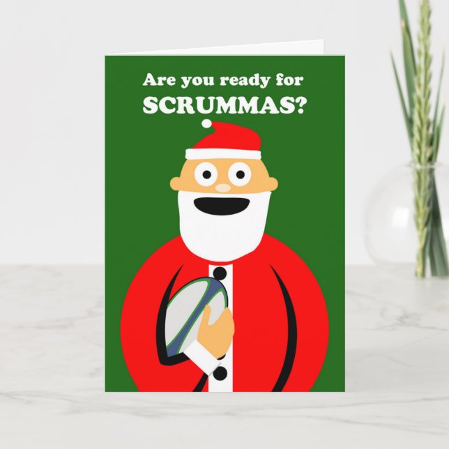 Scrummas, rugbi del navidad se divierte el tema, (Anverso)