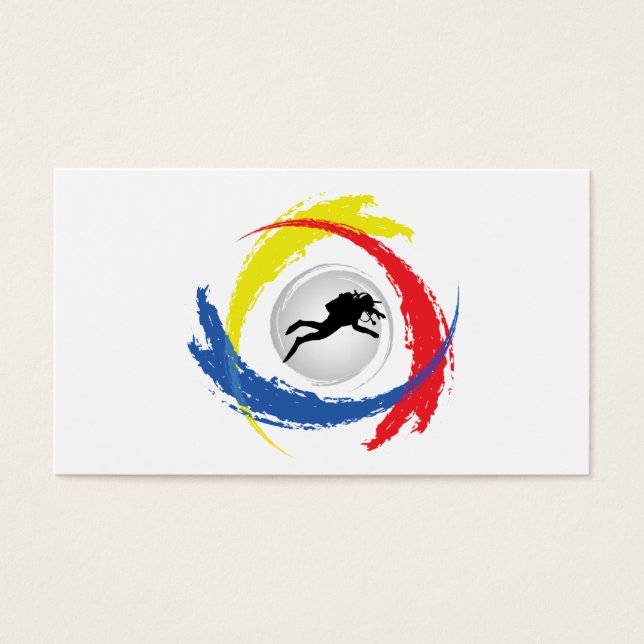 Scuba Diving Tricolor Emblem (Frente)
