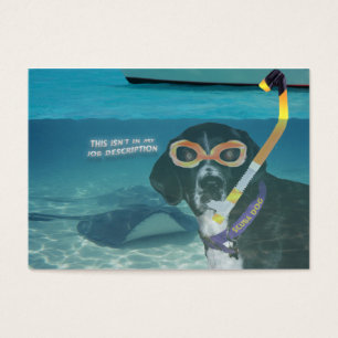 Scuba Dog "Going the Extra Mile" Trading Card