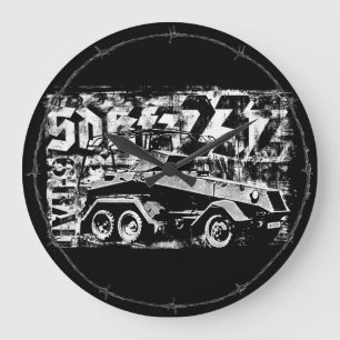 Sd.Kfz. 232 (6-Rad) Reloj de pared redondo (grande
