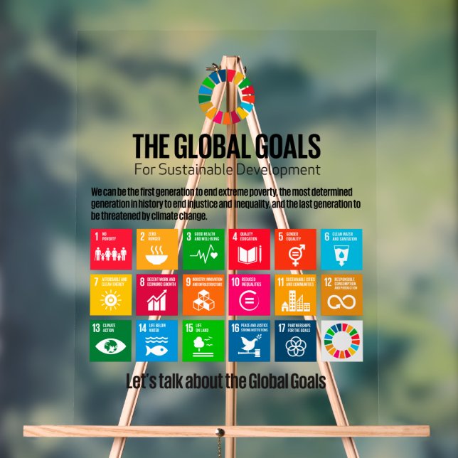 SDG Lobby Display - ESG Transparency Acrylic Sign (Neutral )