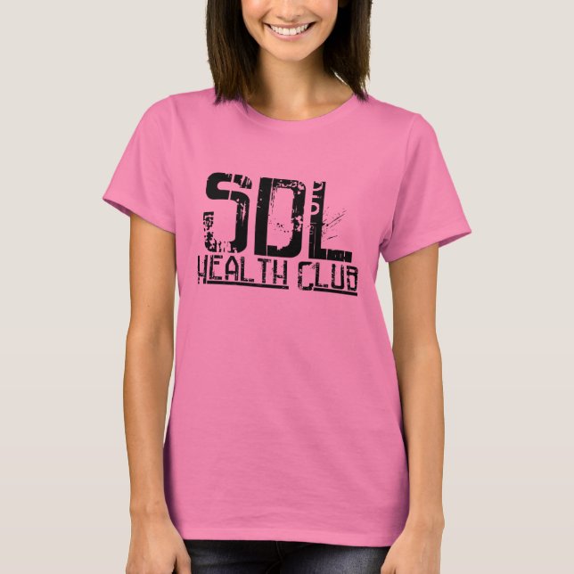 SDLHC - La camiseta básica de las mujeres (escoja (Anverso)