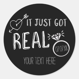 SE ACABA DE PONER SERIO Pegatinas de Anuncio de Co