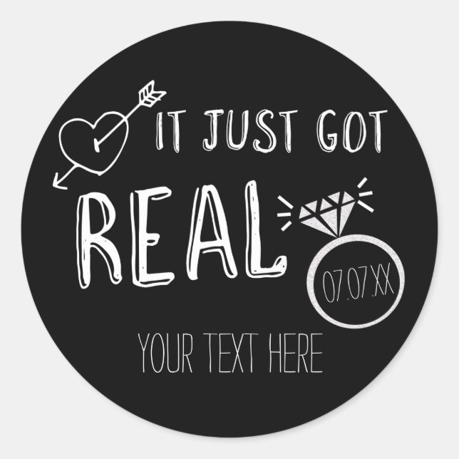 SE ACABA DE PONER SERIO Pegatinas de Anuncio de Co (Anverso)