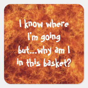 Sé adónde voy a ir los Pegatinas de Square