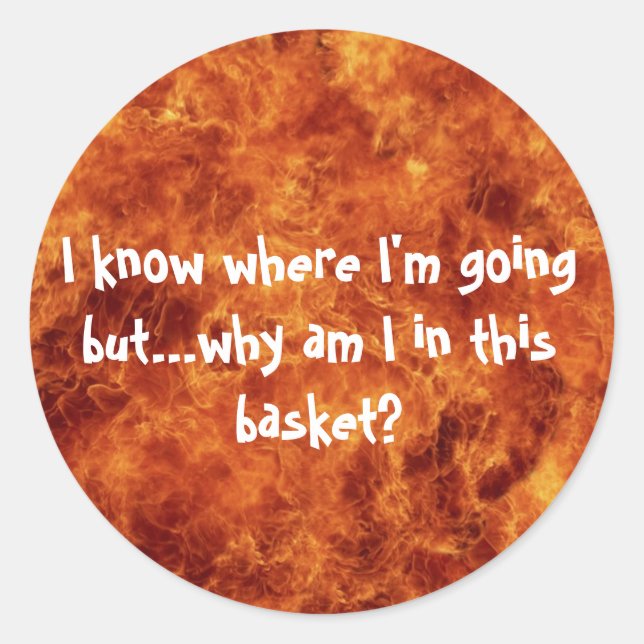 Sé adónde voy a ir Pegatinas (Anverso)