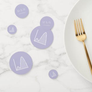 Se agrega en confetti de mesa de lavanda