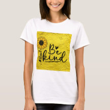 Sé amable, bendita camisa de girasol