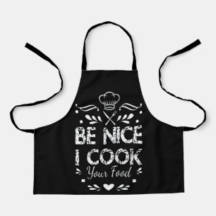 Sé Amable Cocino Tu Comida Delantal Divertido de C