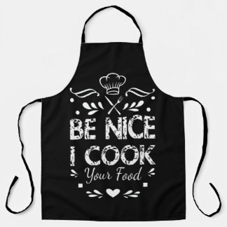 Sé Amable Cocino Tu Comida Delantal Divertido de C