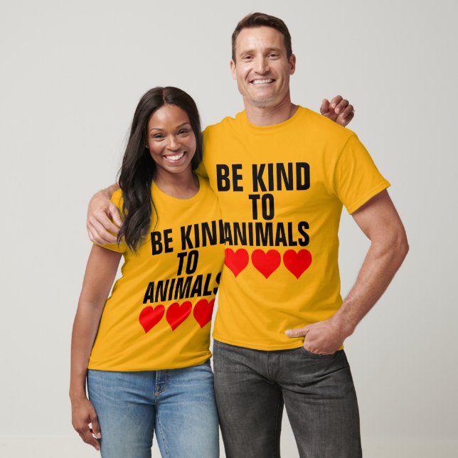 SÉ AMABLE CON LAS camisetas DE LOS ANIMALES (Unisexo)