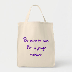Sé amable conmigo bolsa para los que viran páginas