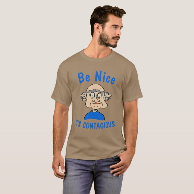 Sé Amable Es Contagioso Camiseta (Anverso completo)