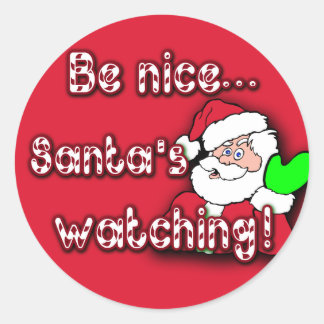 Sé amable... ¡Papá Noel! Pegatinas de TIP JAR