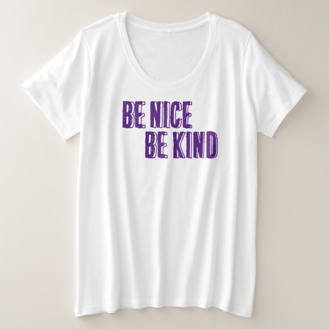 Sé amable, sé amable camiseta (Anverso del diseño)