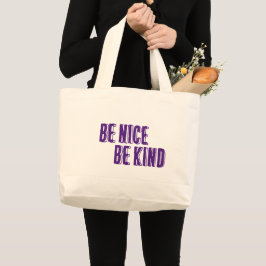 Sé amable, sé amable con la bolsa