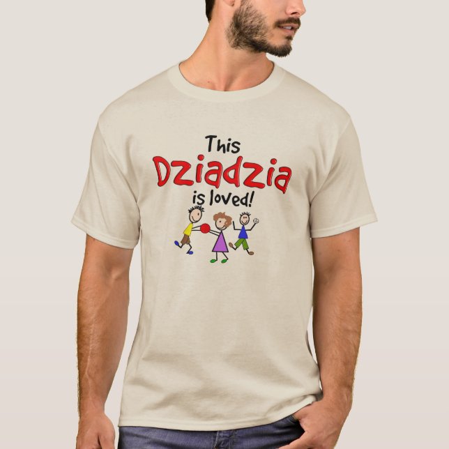 Se aman las camisetas de abuelo polacas Dziadzia (Anverso)