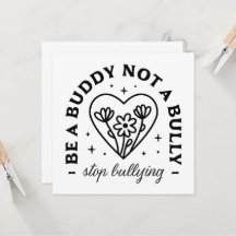 Sé amigo, no matón, deja de intimidar.