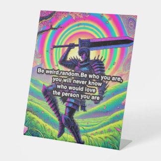 "Sé atrevido, sé tú" Señal de pedestal de alta cal