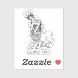 Sé audaz hoy - Pegatina de confianza