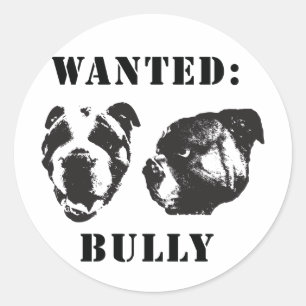 "Se busca: Bully", Pegatina de bulldog inglés